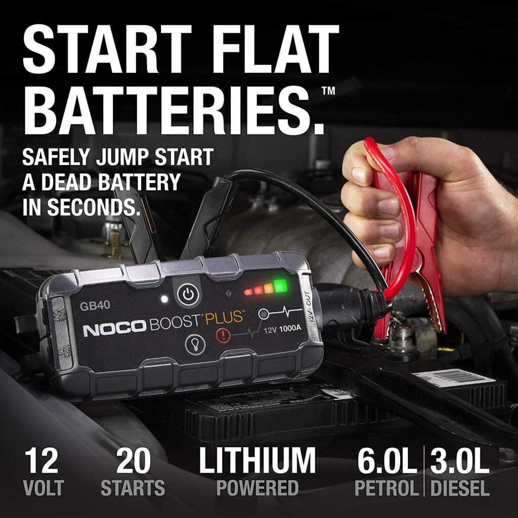 NOCO Genius GB40 1000 Amp 12-Volt Ultra Safe Portable Lithium Car Battery Jump Starter Pack - Specification